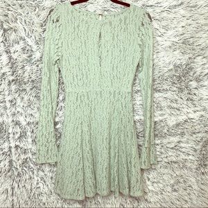 Free People Lace Bell Sleeve Dress